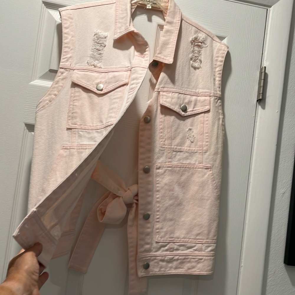 open back -Jean jacket large- super KOOL